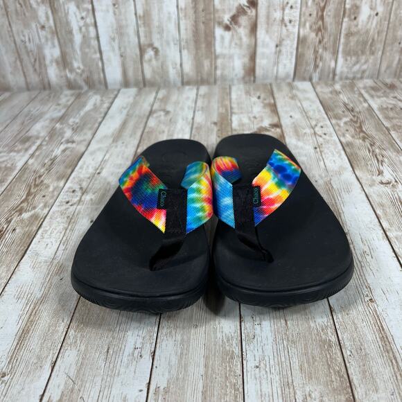 Chaco‎ rainbow flip flops Womens 7 - Picture 4 of 7